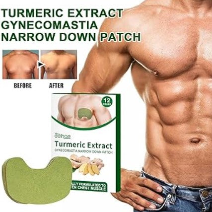 12 PATCHS Gingembre Resserent La Gynécomastie