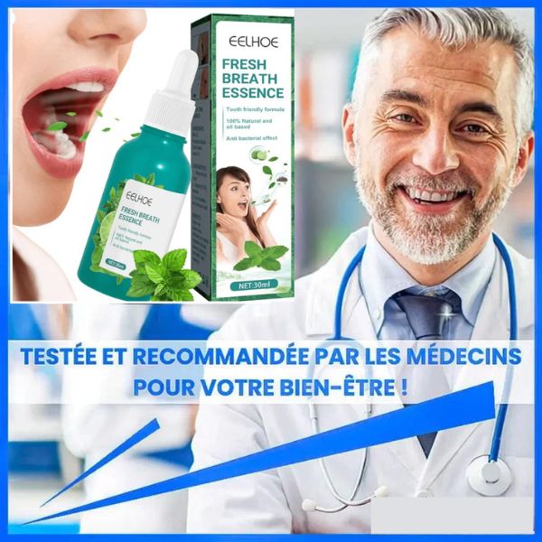 BREATIFY GOUTTES CONTRE LA MAUVAISE haleine (Essence de menthe fraîche)