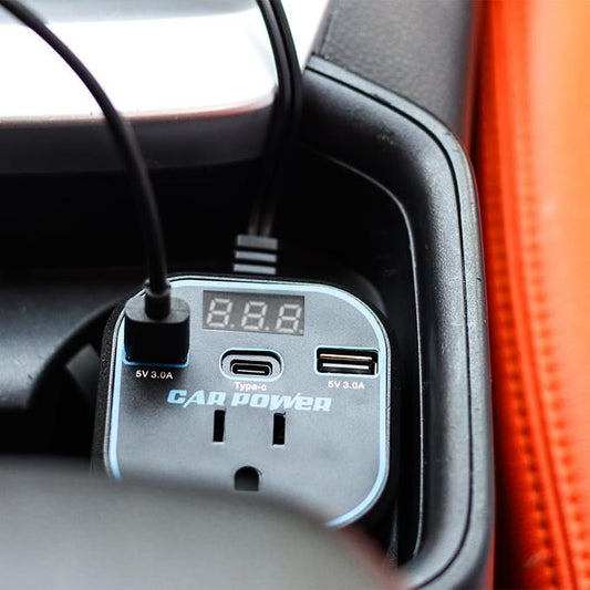 Onduleur de voiture 12V/24V à 220V, convertisseur multifonctions