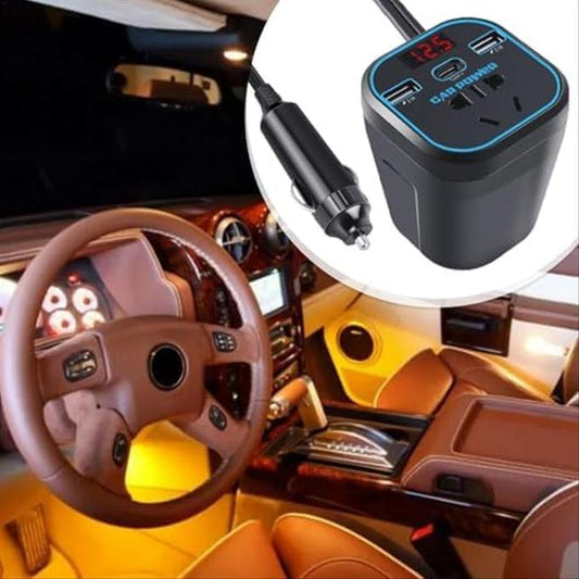 Onduleur de voiture 12V/24V à 220V, convertisseur multifonctions
