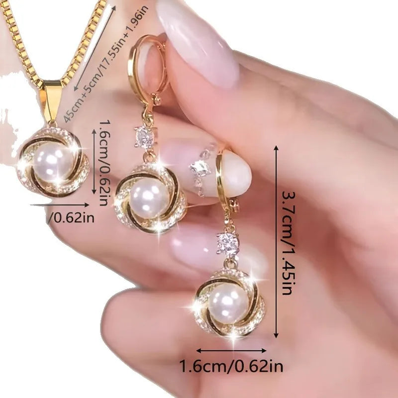 Ensemble de bijoux fête deux pièces bijoux ovale goutte pendentif ensemble de pierres précieuses pour les femmes
